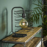 Lampe de table industrielle en métal noir Ø25 cm Sandy