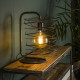 Lampe de table industrielle en métal noir Ø25 cm Sandy