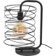 Lampe de table industrielle en métal noir Ø25 cm Sandy