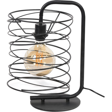 Lampe de table industrielle en métal noir Ø25 cm Sandy