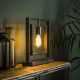 Lampe à poser industrielle en métal noir Bob