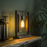 Lampe à poser industrielle en métal noir Bob