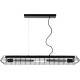 Suspension industrielle noire 2xE27 Stella