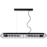 Suspension industrielle noire 2xE27 Stella