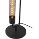 Lampadaire industriel pour salon 2xE27 noir Rexa