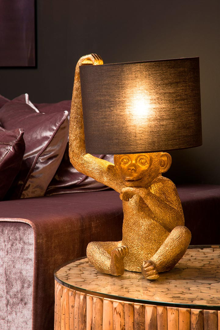 Lampe de Table à LED avec chat Orange et animaux, design nordique