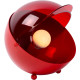 Lampe de table boule vintage en fer rouge Melby