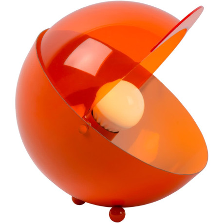Lampe de table boule vintage en fer orange Melby