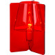 Lampe à poser design en acrylique rouge Lucile