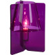 Lampe à poser design en acrylique mauve Lucile