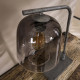 Lampe de table industrielle en verre et métal Arianne