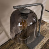 Lampe de table industrielle en verre et métal Arianne