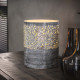 Lampe de table industrielle en métal Ø20 cm Célia