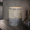 Lampe de table industrielle en métal Ø20 cm Célia