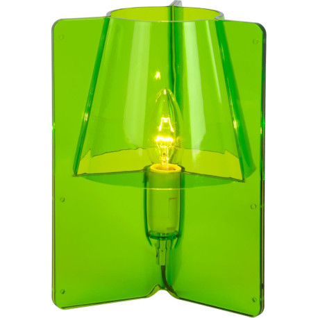 Lampe à poser design en acrylique vert Lucile