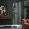 Lampadaire industrielle en métal argenté Erika