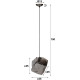 Suspension contemporaine en verre soufflé chromé 1 lampe Jack