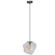 Suspension contemporaine en verre soufflé transparent 1 lampe Jack