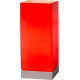 Lampe de table moderne tactile en verre rouge Groove