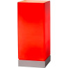 Lampe de table moderne tactile en verre rouge Groove