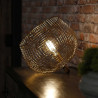 Lampe à poser industrielle en métal doré Travis