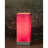 Lampe de table moderne tactile en verre mauve Groove