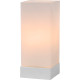 Lampe de table moderne tactile en verre blanc Groove