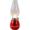 Lampe à poser vintage led rechageable rouge Wendy