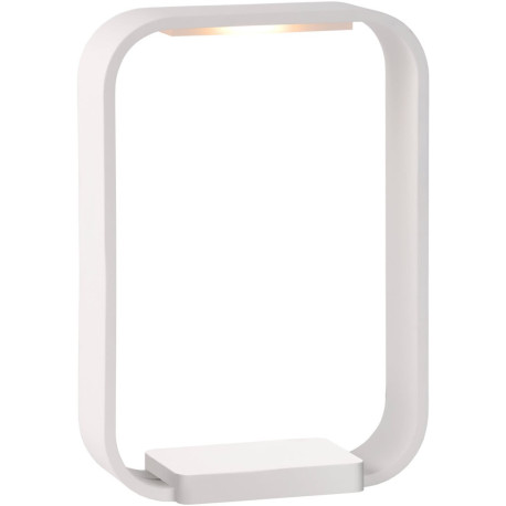 Lampe de table design tactile led en aluminium blanc Holly