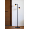 Lampadaire vintage en métal noir Berenice