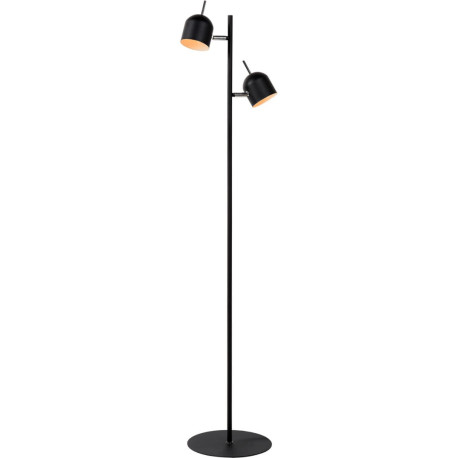 Lampadaire vintage en métal noir Berenice
