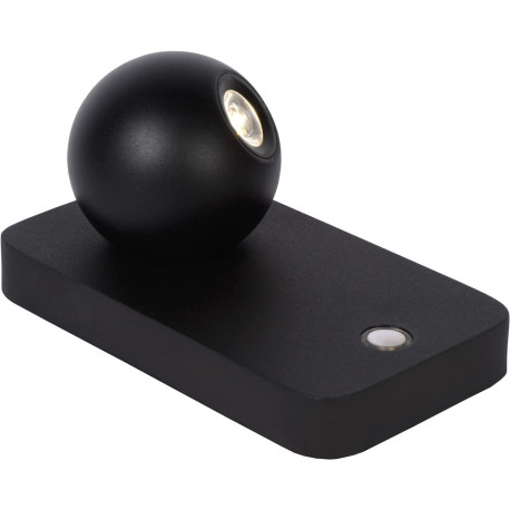 Lampe de table design led orientable en acier noir Iberis