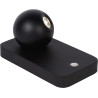 Lampe de table design led orientable en acier noir Iberis