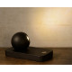 Lampe de table design led orientable en acier noir Iberis