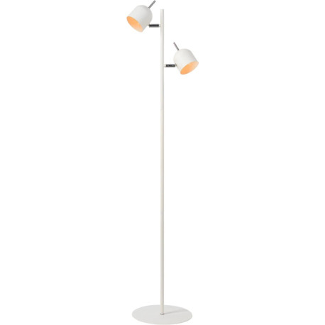 Lampadaire vintage en métal blanc Berenice