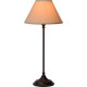 Lampe à poser baroque abat-jour en tissu taupe Margaux