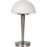 Lampe de table contemporaine tactile en verre opaque Leo