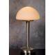 Lampe de table contemporaine tactile en verre opaque Leo