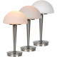 Lampe de table contemporaine tactile en verre opaque Leo