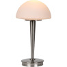 Lampe de table contemporaine tactile en verre opaque Leo