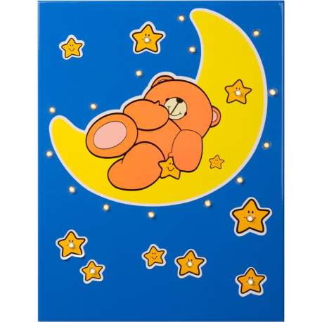 Applique enfant led panneau mural bleu Sweety
