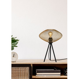 Lampe de table industrielle ronde 1xE27 Meshiva