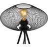 Lampe de table industrielle ronde 1xE27 Meshiva