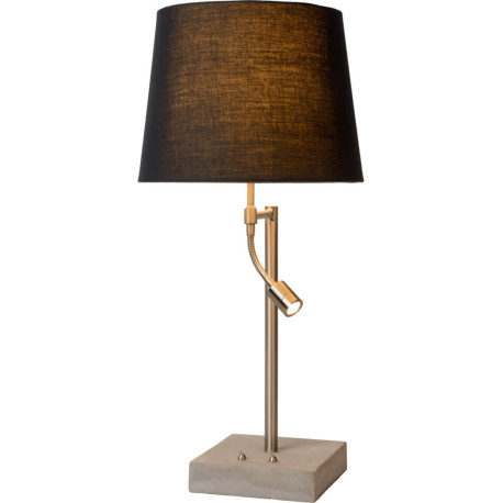 Lampe à poser classique en tissu brun Annabelle