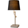 Lampe à poser classique en tissu brun Annabelle