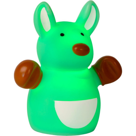 Veilleuse enfant led kangourou vert Luck
