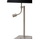 Lampe à poser classique en tissu brun Annabelle