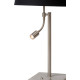Lampe à poser classique en tissu brun Annabelle
