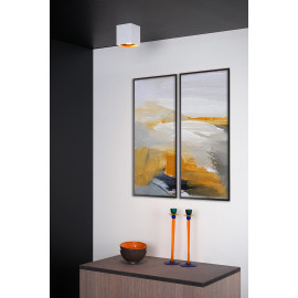 Spot plafond carré moderne 1 lampe Biddi