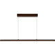 Suspension moderne led en aluminium brun Belize